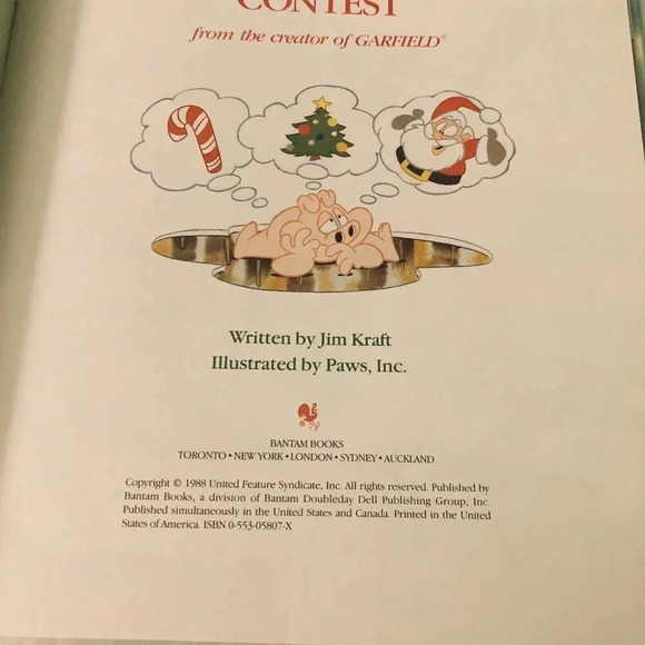 Vtg 1988 The Great Christmas Contest by Jim Davis US Acres Bantam Book - Picture 9 of 16